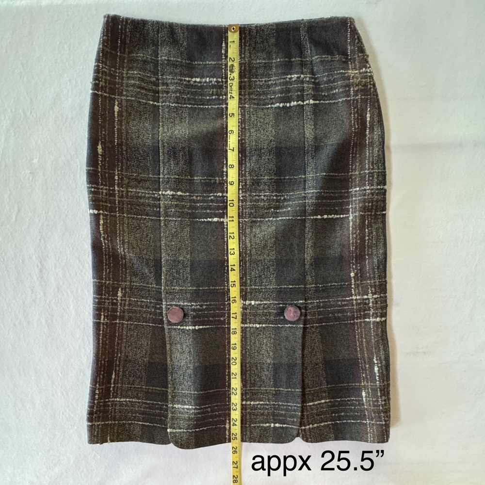 Jenne Maac Plaid Wool Blend Skirt Lined (S) - Picture 13 of 17